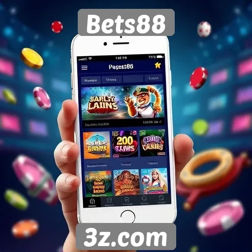 Aplicativo móvel da Bets88 facilita acesso a jogos